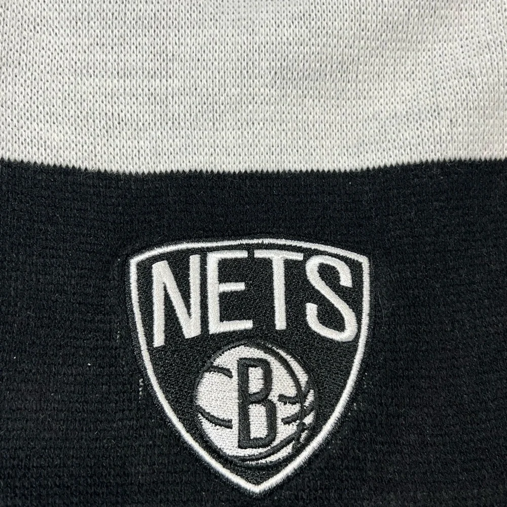 47 Brand Brooklyn Nets Basketball Black and Gray Scarf